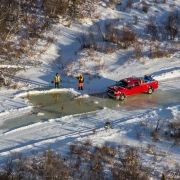 Building snow bridges